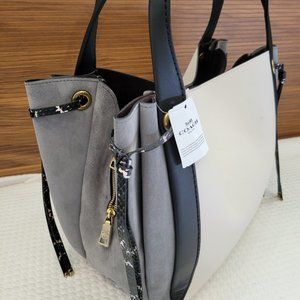 Coach Harmony Hobo In Colorblock Exotic Details